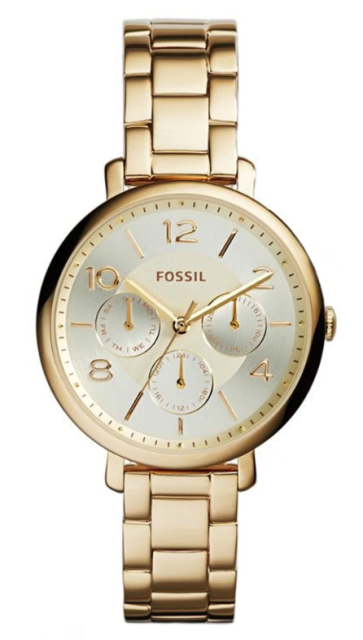 Correa de reloj Fossil ES3667 Acero inoxidable Chapado en oro 14mm